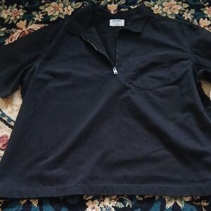 Old Navy Black Zip-Up Top